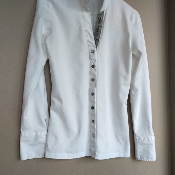 Just White desgin by SE - white blouse size 34 - Picture 2 of 9